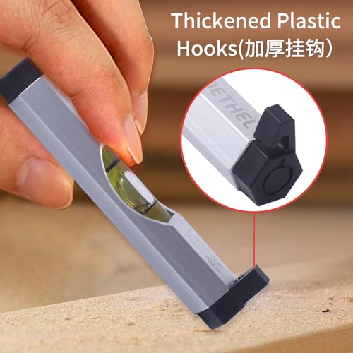 BETHEL 3 Packs Bubble Line Level String Tools, Aluminum Mini Leveler for Construction, Engineering, Camping, DIY Projects