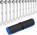 SORAKO Ratcheting Combination Wrench Industrial Grade Cr-V Steel Gear (B-12Pcs Set) - style: 2-12Pcs Set