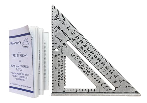 SWANSON Tool Co S0101 7 Inch Speed Square, Blue - size: 7 inch, style: 7" Speed Square