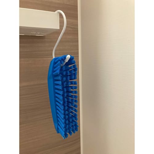 Vikan 35873 Brush,Scrub,Medium,7",PP/PBT,Blue - color: Blue