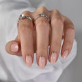 BTArtbox Press On Nails, Gold End, Short Almond, Gold Foil, 32Ct - color: A-Gold End