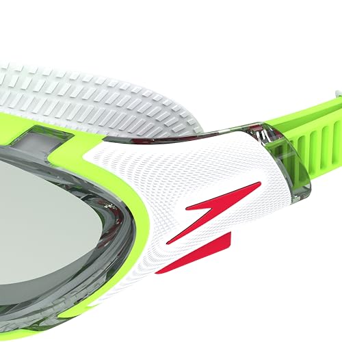 Speedo Unisex-Adult Swim Goggle Biofuse 2.0 - color: Green Fizz/Steel