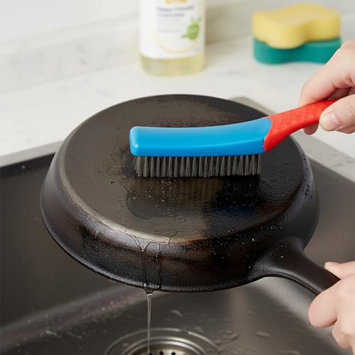 Wire Brushes for Rust Removal, Steel Wire Metal Brush for Cleaning Concrete