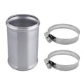AC PERFORMANCE 2.75" (70mm) OD Aluminum Alloy Hose Joiner Silicone Pipe Connector Bead, 4" Length with 304 SS Clamps - size: 2.75" (70mm)