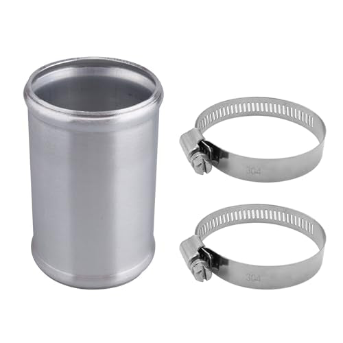 AC PERFORMANCE 2.75" (70mm) OD Aluminum Alloy Hose Joiner Silicone Pipe Connector Bead, 4" Length with 304 SS Clamps - size: 2.75" (70mm)