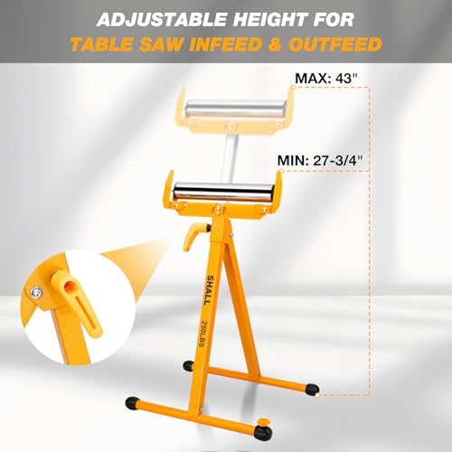 SHALL Roller Stand, Heavy-Duty Folding Roller Stands with 250 LBS Capacity