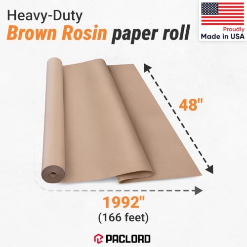 Floor Protection Natural Brown Rosin Paper 48" x 166 ft - style: 664 sq ft (48" x 166' Roll)