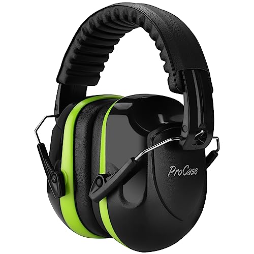 ProCase Hearing Protection Ear Muffs SNR 33dB, Noise Cancelling Headphones - color: 1 - Green