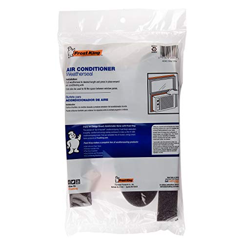 THERMWELL Frost King AC43H Air Conditioner Weatherseal Tape, 2-1/4 by 2-1/4 by 42-Inch (Pack of 2) - size: 2-1/4" W, 2-1/4" T, 42" L, Dark Gray (Pack of 2)