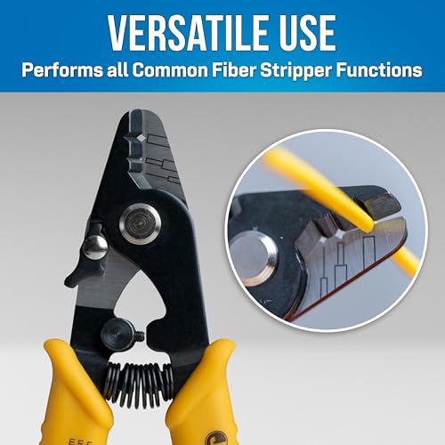 Jonard Tools TK-355 3 Hole Fiber Stripper & Kevlar Shears Scissor Kit, Leather Pouch - style: Fiber Stripper & Scissor Kit w/ Leather