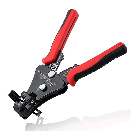 3 in 1 Automatic Wire Stripper Tool 7-Inch Heavy Duty Wire Stripping Crimping Cutting Pliers for 8-18 AWG Solid and Stranded Electrical Wire, Multifunctional Hand Tool for Electrician