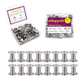 45 Sets Chicago Screws 304 Stainless Steel Binding Screws Rivet Book Binding DIY Leather Craft Assembly Bolt M5*7mm - color: 304 stainless steel, size: M5*7mm