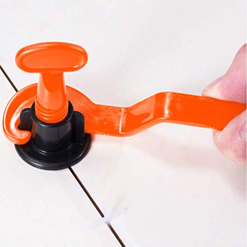 Tile Leveling System Kits with 100pcs Tile Leveler Spacers, 500PCS Tile Spacer and 2 Wrenches, Reusable Spacer Flooring Level Tile levellers Set System Construction for Builing Walls & Floors