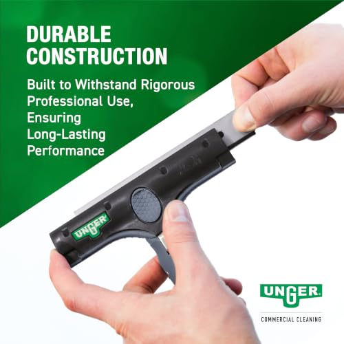 UNGER Commercial ErgoTec Ninja 4" Glass Window Scraper EN100