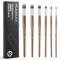 Fuumuui Professional Paint Brush Set, 6Pcs Natural Badger Hair with Dome Shape Blending Mop Oil Paint Brushes for Acrylic Painting Oil and Gouache - style: Dome