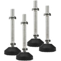 M12 Leveling Feet 880 Lb Capacity, 4.8 Inches Height - 2 Inches Base, 4Pcs - color: Black, size: D50xM12xH100mm