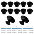 Black Cabinet Knobs 1.18" Diameter, 12 Pcs - color: Matte Black, size: 12 Pack