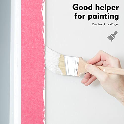 Pink Painters Tape,1 inch x 60 Yards - color: Pink