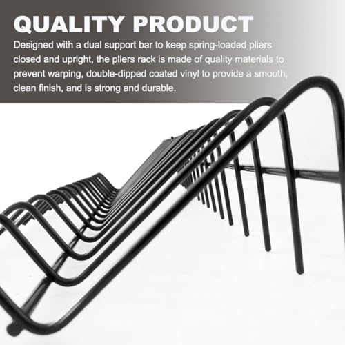 Wevdn 2 PCS Plier Organizer Drawer Storage Rack for 30 Pliers, Metal Plier Wrench Cutter Organizer for Tool Box Drawer, Tool Box Storage Organization Holder, Car Accessories
