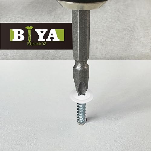 White Wood Screws 120pcs #8 Self Tapping Cabinet 3 Size 1/2 3/4 1 Inch - color: White, size: 120 SCREW COUNT