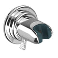 JiePai Suction Cup Shower Head Holder for Handheld Shower-Adjustable,Chrome | 20° adjustable angle,Removable,No-drill wall mount,fits 3/4 handheld,Works on tile glass metal,For bathroom/RV - color: Adjustable Holder-Chrome
