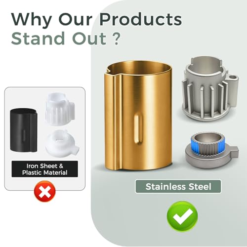 Compatible with Moen Stop Tube and Temperature Limit Stop Kit, Brushed Gold - color: Brushed Gold