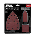 SKIL 30-Piece Mixed 60/80/120/240 Grits Detailed Sand Paper Kit for SKIL Sanders SR232301 & SR6607B-10 - CDA9005 - size: One Size, style: 15-Piece Mixed Sanding Paper