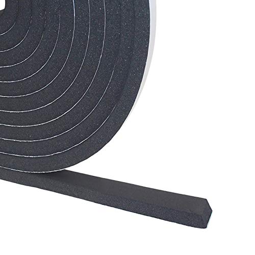 DGSL Foam Weather Stripping, 1/2" x1/4", 33Ft Door Window Seal Tape - size: 1/2In x 3/8In x 16.5Ft