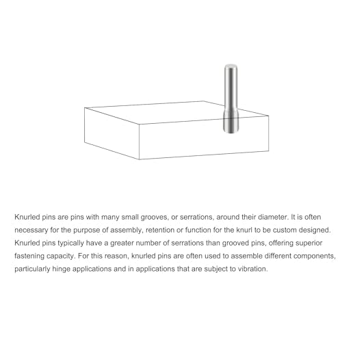 uxcell 2x20mm 304 Stainless Steel Dowel Pins, 50Pcs Knurled Head Flat Chamfered End Dowel Pin, Wood Bunk Bed Shelf Pegs Support Shelves Fasten Elements - size: 2x20mm