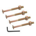 PATIKIL 4 Set Bunk Bed Bolts and Nuts Kit, M8x85mm Furniture Bolts Hex Drive Socket Cap Hardware Replacement for Beds Headboards Chairs - size: M8x85mm