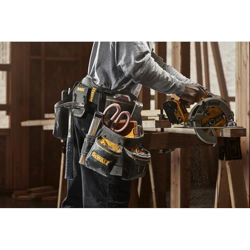 DEWALT Tool Belt, Durable, 26 Pocket Professional Belt (DWST540601) - size: One Size, style: Tool Rig