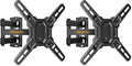 Perlegear Full Motion TV Wall Mount Bracket for Most 13-43 Inch LED LCD Flat Curved Screen TVs & Monitors, Swivel Tilt Extension with Articulating Arms, Max VESA 200x200mm up to 44lbs (Pack of 2) - size: for 13-43 inch TVs&Monitors (Pack of 2)