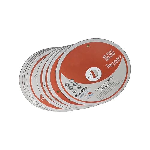 100 Pcs Ultra Thin Cutting Wheel Disc 7 x 1/16 x 7/8 Inch Metal Stainless Steel Cut Off Wheels for Angle Grinder, General Purpose Metal Cutting - style: 100pcs 7"x1/16"x7/8"