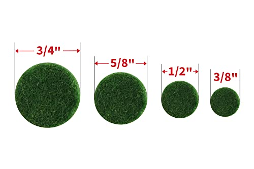 Shepherd Hardware 9423 Self-Adhesive Felt Surface Protection Pads, Assorted Sizes, 46-Count, Green - style: Assorted Sizes, 46 pieces