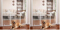 Cumbor 30.4-56.8" Extra Wide Baby Gate, Auto Close Dual Lock Dog Gate White (Pack of 2) - color: White, size: 30.4"-56.8" W x 30.5" H (Pack of 2)
