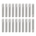 uxcell 2x14mm 304 Stainless Steel Dowel Pins, 50Pcs Knurled Head Flat Chamfered End Dowel Pin, Wood Bunk Bed Shelf Pegs Support Shelves Fasten Elements - size: 2x14mm