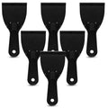 Flexible Plastic Putty Knife Set, 6pcs Scraper for Spackling