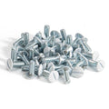 Henne Bery 3/8" Long 6-32 Thread, Oval Head Milled Slot Replacement Wall Plate Screws, 50 Pack, White - color: White, size: 3/8",50 Pack