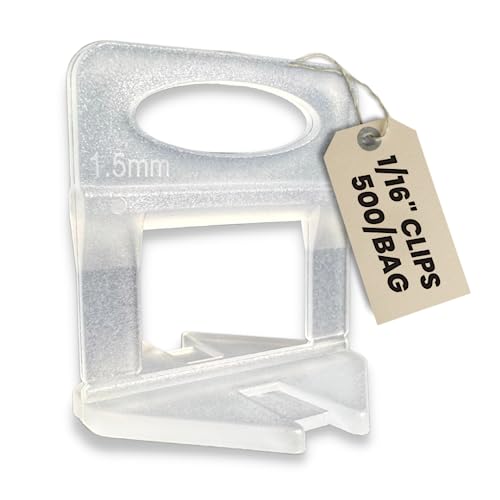 KMS 500 Tile Spacers 1/16" – Tile Spacer Leveling System for Professional Tile Installation, Consistent Gap Tile Leveling Spacers - color: 500 Tile Spacers 1/16"