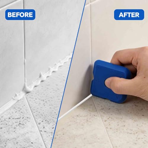 5Pcs Silicone Caulking Tools Compatible with Sealant Grout Finishing Sealing Blue Caulk Tool Kit