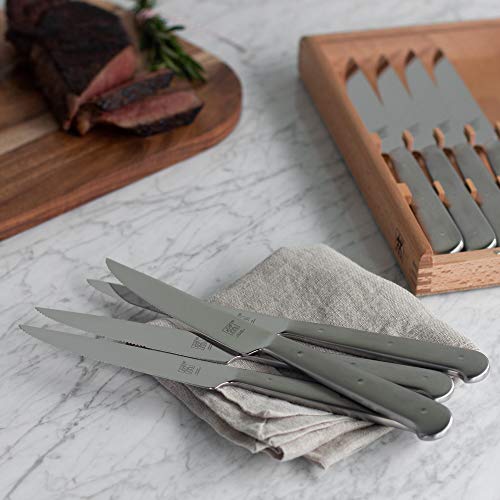ZWILLING Porterhouse Steak Knife Set, 8 pc, Stainless Steel - color: Stainless Steel, size: 5"