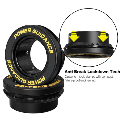 POWER GUIDANCE Fitness Barbell Clips 2" (Pair) - Quick fix Olympic Barbell Clamps & Collars for Secure Weightlifting & Powerlifting - Barbell Clips for Bars - color: Black