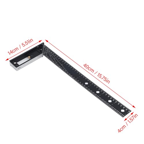 45 90 Degree Multi Angle Square Measuring Ruler, Professional 3D Multi Angle Measuring Ruler, Aluminum Alloy Woodworking Marking Ruler, High Precision Framing Square