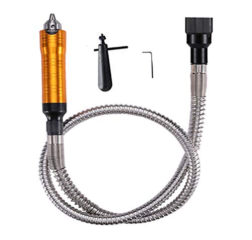 Rotary Tool Flex Shaft Hanging Grinder Carver Electric Multi-function Metalworking Tools Repair Kit, Foot Pedal Control, 780W Strong Power, Metal Flexible Shaft, 23000 RPM - style: Strong 780W, 0.4-6.5mm Chuck
