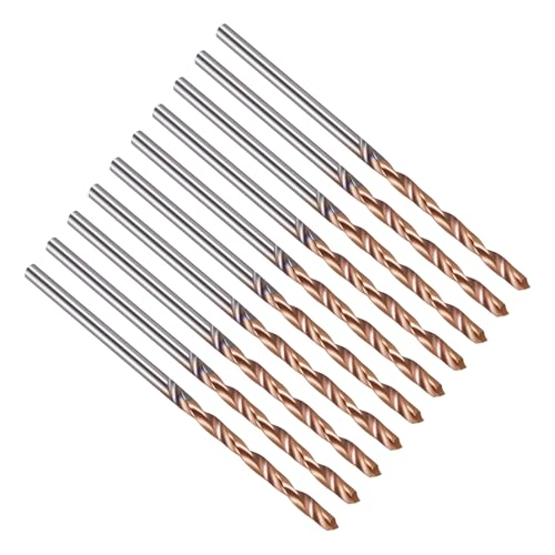 PATIKIL 1.6mm Drill Bit Carbide for Stainless Steel Hard Metal 130° 10 Pack - size: 1.6mm