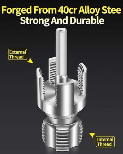 3-Piece PVC Pipe Threading Tool, 1/2, 3/4 and 1 Inch