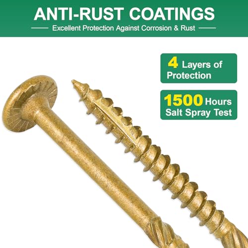 2-7/8 Inch Heavy-Duty Outdoor Deck Screws - size: #14 x 2-7/8"