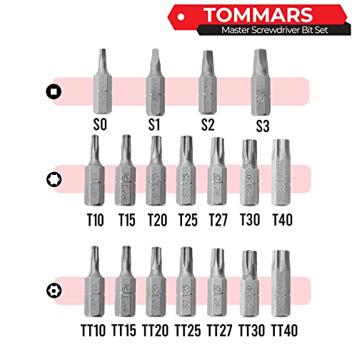 TOMMARS 102-Pc Screwdriver Bit Set - style: 102 Pc Screwdriver Bits Set