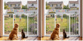 Cumbor 36" Extra Tall Baby Gate, 30.4-56.8" Extra Wide Dog Gate White (Pack of 2) - color: White, size: 30.4"-56.8" W x 36" H (Pack of 2)