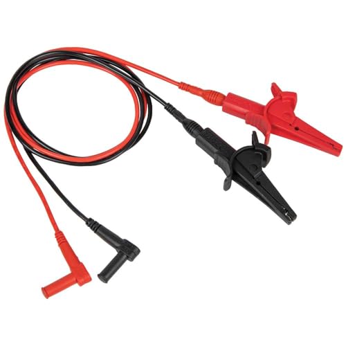 Klein Tools 69381 Alligator Clip Test Leads, Heavy-Duty Banana Plug Replacement Leads, 3-Foot